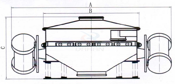 直排式振動篩結(jié)構圖