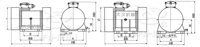 直排篩防爆振動電機(jī)結(jié)構(gòu)